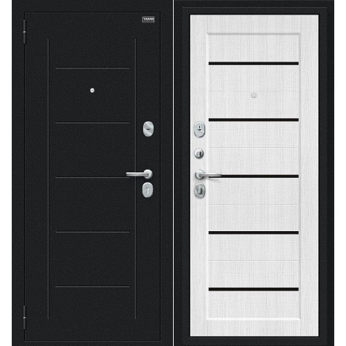 Металлическая Борн Букле черное/Snow Melinga 205*86 левая