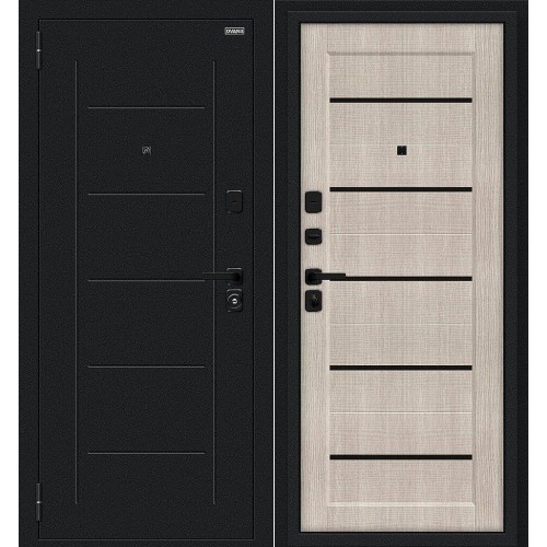 Борн/SBlack Букле черное/Cappuccino Melinga 205*86 левая