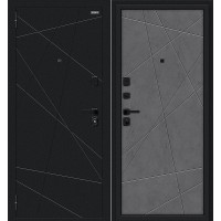 Граффити-5/SBlack Букле черное/Slate Art 205*86 левая