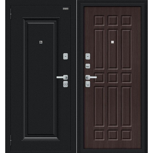 Мило МФ/BChrome Букле черное/Wenge Melinga 205*86 левая