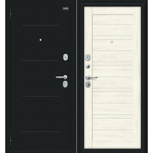 Сити Kale Букле черное/Nordic Oak 205*86 левая