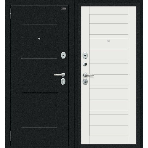 Сити Kale Букле черное/Off-white 205*86 левая