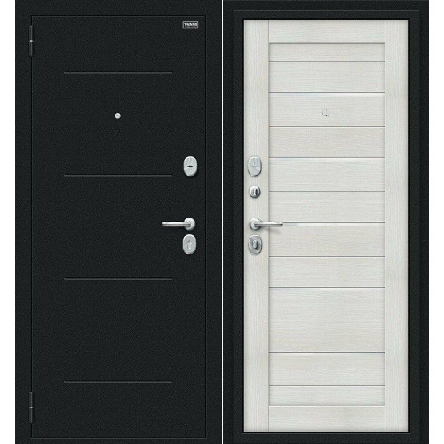 Техно Kale Букле черное/Bianco Veralinga 205*86 левая