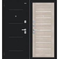 Техно/BChrome Букле черное/Cappuccino Melinga 205*86 левая