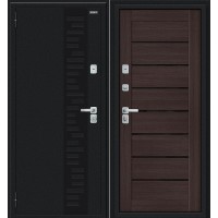 Thermo Техно Декор-2/BChrome Букле черное/Wenge Melinga 205*86 левая