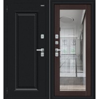 Thermo Флэш МФ/BChrome Декор-2 Букле черное/Wenge Veralinga 205*86 левая