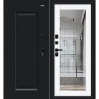 Thermo Флэш МФ/SBlack Декор-2 Букле черное/White Silk 205*86 левая